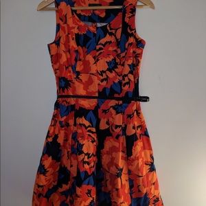 Bright floral pleated dress from Tommy Hilfiger